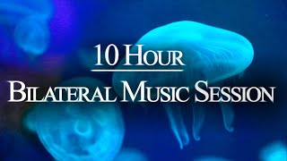 10 HR Dark Screen  Bilateral Music  Release Stress Anxiety PTSD  EMDR Brainspotting [upl. by Fezoj364]