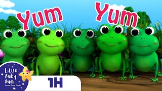 5 Little Speckled Frogs  Nursery Rhymes amp Kids Songs  ABCs and 123s  Learn with Little Baby Bum [upl. by Junno]