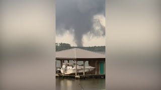 Tornado Touches Down Near Lake Blackshear Georgia [upl. by Merrile]