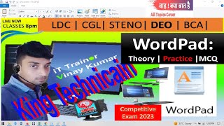 Basic Computer Course BELTRON  Microsoft WordPad Complete Tutorial  Theory  Practical  MCQ 2023 [upl. by Laurie154]