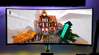 Minecraft  AW3423DW  ULTRAWIDE OLED  i912900K  RTX 3090 [upl. by Abie]