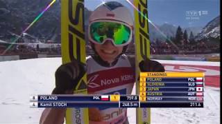 Kamil Stoch 2485m PLANICA 24032018 [upl. by Melville13]