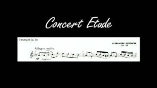 Goedicke  Concert Etude Op 49  Trumpet and Piano [upl. by Merla209]