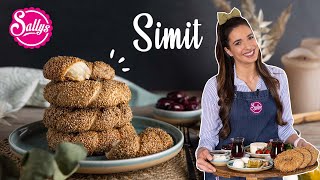 Simit Rezept  türkische Sesamkringel  Sallys Welt [upl. by Attayek9]