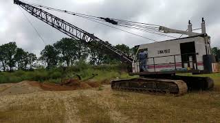 Linkbelt LS408 Dragline first dig since we reassembled it after moving it [upl. by Teplitz368]