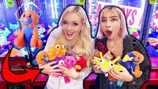 WE CLEANED OUT THE CLAW MACHINE OMG [upl. by Pierpont]