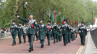 The Band Bugles Pipes and Drums of the Royal Irish Regiment  Combined Irish Regiments Cenotaph [upl. by Aisac]