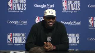 LeBron James Talks Game 4 amp Series Loss FULL Postgame Interview 🎤 [upl. by Ynaittirb]