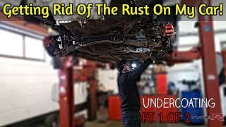 How To Prep For Undercoating Your Car  Ep 8 Type R Project Pt1 of 2 [upl. by Shamus]