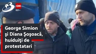 George Simion şi Diana Şoşoacă huiduiţi de protestatari [upl. by Maure]