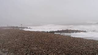 Storm Eunice Worthing West Sussex 18 Feb 2022 [upl. by Aihsenod]