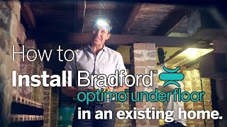 How to install Optimo Underfloor Insulation in an existing home [upl. by Candra389]