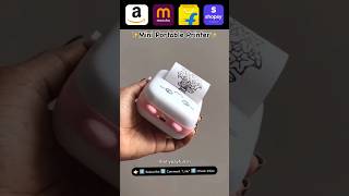 🖨️ Mini Portable Printer • meeshofinds • 34m views [upl. by Otrebla340]