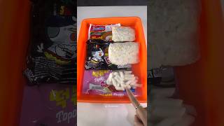 Bikinnya sambil duduk manis tempe indomie topokki samyang experiment [upl. by Hgielac]