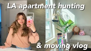 living alone again  apartment hunting in LA w rent prices amp moving vlog [upl. by Llehcram]