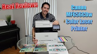 Canon MF656CDw Color Laser All In One Printer Unboxing and Real Review [upl. by Calandra]