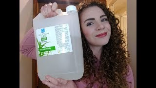 Refreshing Curly Hair  UPDATED  Using Aloe Vera Gel [upl. by Kuhlman]