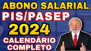 PISPASEP ABONO SALARIAL 2024 SAIU O CALENDÁRIO OFICIAL LIBEROU  VEJA AS DATAS DE PAGAMENTO [upl. by Eiznik66]