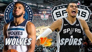 Minnesota Timberwolves vs San Antonio Spurs Live Play by Play amp Scoreboard [upl. by Hurwitz]