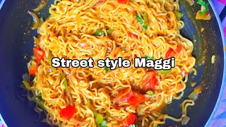 Street style Maggi recipe  schezwan maggi recipe  spicy maggi Masala recipe  Chinese maggi recipe [upl. by Aylsworth]