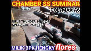 CHAMBER SS SUMINARPOLYMAX A6RIFLE THUNDER 1343 GRSPEED 930935MILIK BPK HENGKYFLORES [upl. by Meridel]