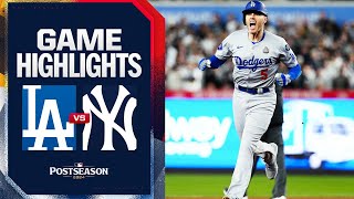 Dodgers vs Yankees World Series Game 3 Highlights 102824  MLB Highlights [upl. by Enilrahc714]