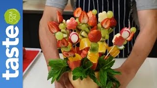 How to make fruit kebabs  tastecomau [upl. by Ylrebnik152]