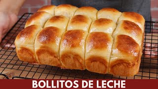 Bollitos de leche panecillos suaves y esponjosos  Katastrofa La Cocina [upl. by Acirre]