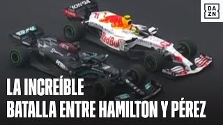 Así fue la épica batalla entre Lewis Hamilton y Checo Pérez en el GP de Turquía  F1 [upl. by Aizirtap680]