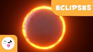 Eclipses for kids  What an eclipse is and how many types there are  Solar and Lunar Eclipse [upl. by Marchese357]