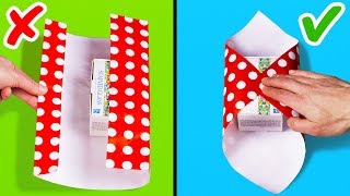 25 EASY GIFT WRAPPING IDEAS AND HACKS [upl. by Nagaer93]