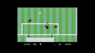 Microprose Soccer  C64 Longplay  Walkthrough [upl. by Adnoluy]