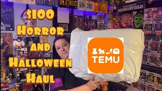 100 TEMU HORROR AND HALLOWEEN HAUL [upl. by Tarrant812]