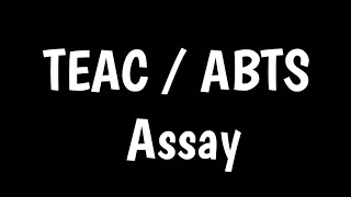 TEAC  ABTS Assay  Trolox Equivalent Antioxidant Capacity Assays [upl. by Eelloh]