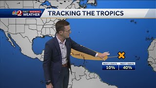 Formation chance for Invest 94L in Atlantic slightly increases Tropical depression possible [upl. by Aisela7]