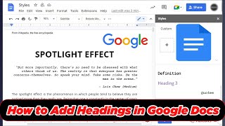 GUIDE How to Add Headings in Google Docs 100 Working [upl. by Annaicul893]