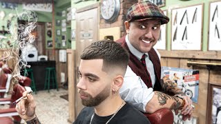 💈 ASMR BARBER  The Haircut of 2023  FRENCH CROP  skin fade beard relaxation [upl. by Micco]