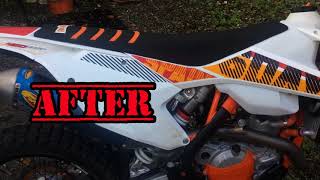 2017 KTM 450 EXCF Six Days Edition Upgrades [upl. by Nitsirhc]