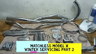 Matchless Model X Parts chromed painted and adapted [upl. by Sexela379]