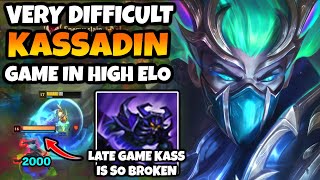 Extremely Difficult Kassadin Mid game in High Elo But Late Game Kassadin is still OP [upl. by Humfrey]