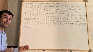 Diagonalización ortogonal de matrices simétricas Explicación teórica y un ejemplo completo [upl. by Dine927]