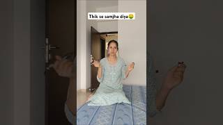 Ab kisne kisko kya samjhaya ap samjha sakte hai🤑😂 niketimsy marriedlife comedy ytshortsindia [upl. by Bouley]