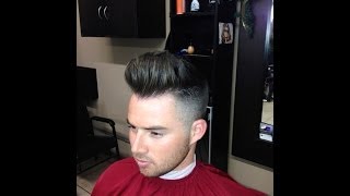 How To Cut A Modern Pompadour Haircut  Step by Step Tutorial [upl. by Rosalind]