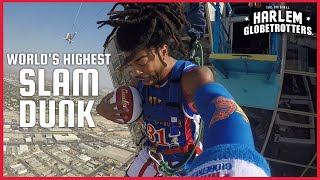 Worlds Highest Slam Dunk  Harlem Globetrotters [upl. by Auqinu]