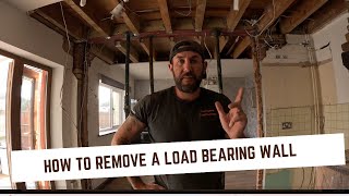 How to Remove a Load Bearing Wall  Sunken RSJ [upl. by Anders]