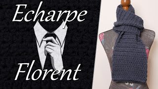 Tuto Echarpe Florent au point piqué au crochet [upl. by Htidra]