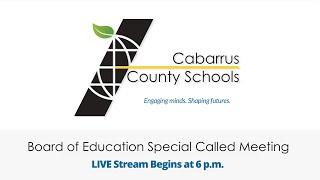 Board of Education Special Called Meeting  Live Stream  Monday January 24 2022 [upl. by Aettam512]