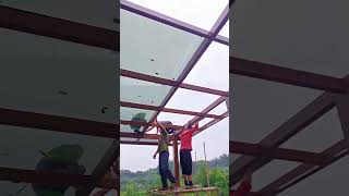 Tempered Glass Roof Installation [upl. by Etiragram293]