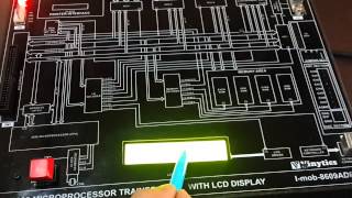 Microprocessor 8086 Training Kit with LCD Display and Keyboard Aseembler Dissasembler [upl. by Natye402]