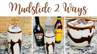 Mudslide Cocktail Drink  Mudslide Recipe  Boozy Milkshake  Dessert Cocktails [upl. by Lilith]